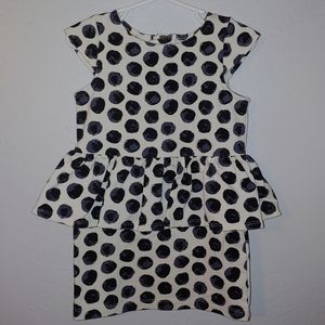 Genuine Kids black and white polkadot dress, 2T